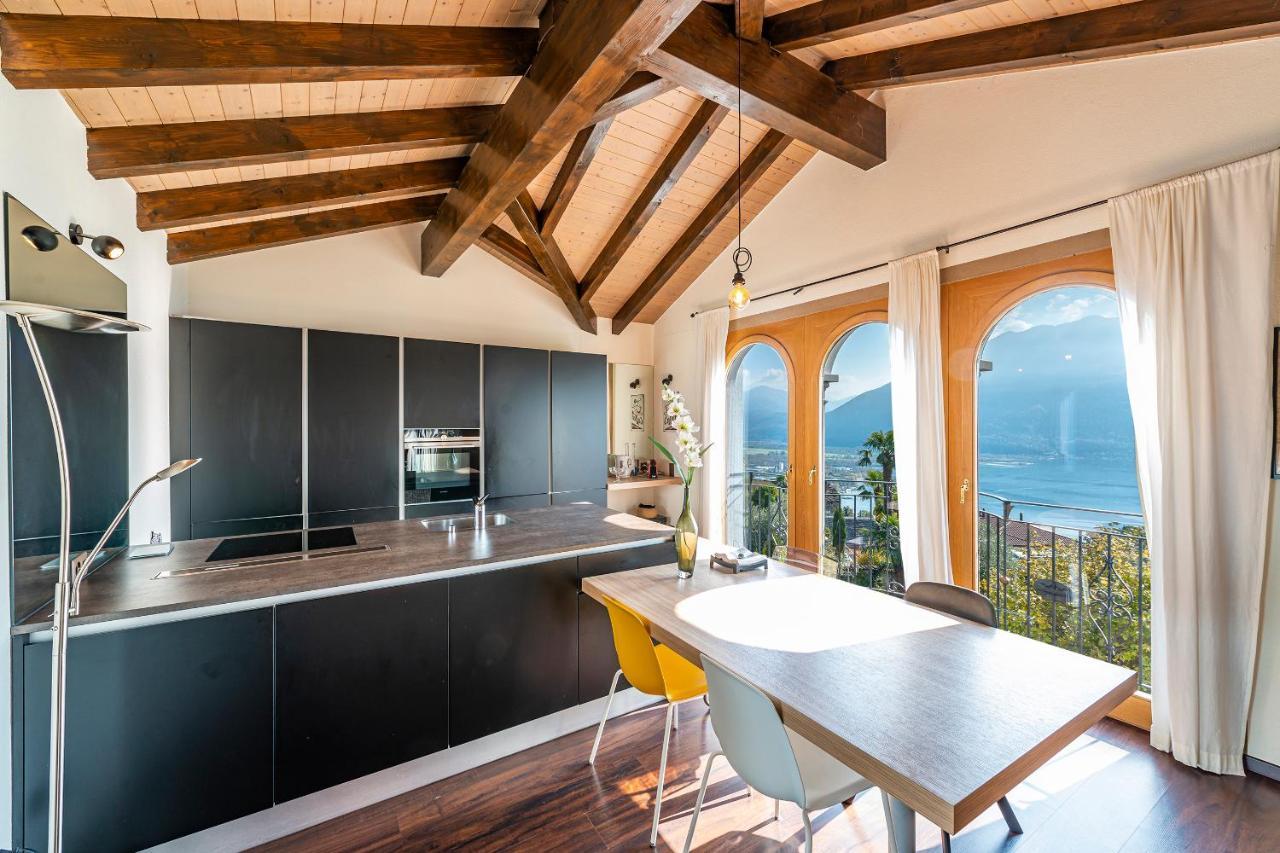 Casa Luna - Wonderful Lake View Brione sopra Minusio Bagian luar foto